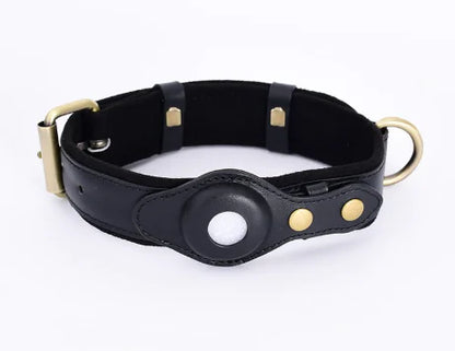 Premium Leather GPS Dog Collar