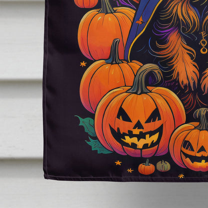 Australian Terrier Witchy Halloween House Flag