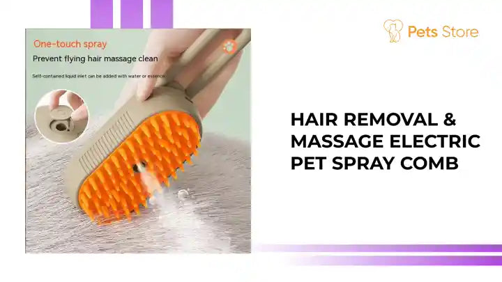 Hair Removal &amp; Massage Electric Pet Spray Comb by@Outfy